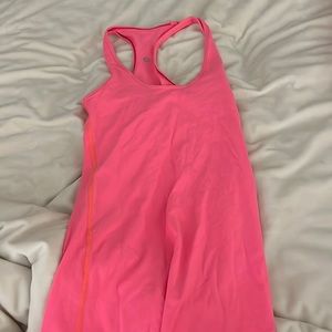 Tank top from lululemon, pink, rlly pretty in real life, cool racerback tank top